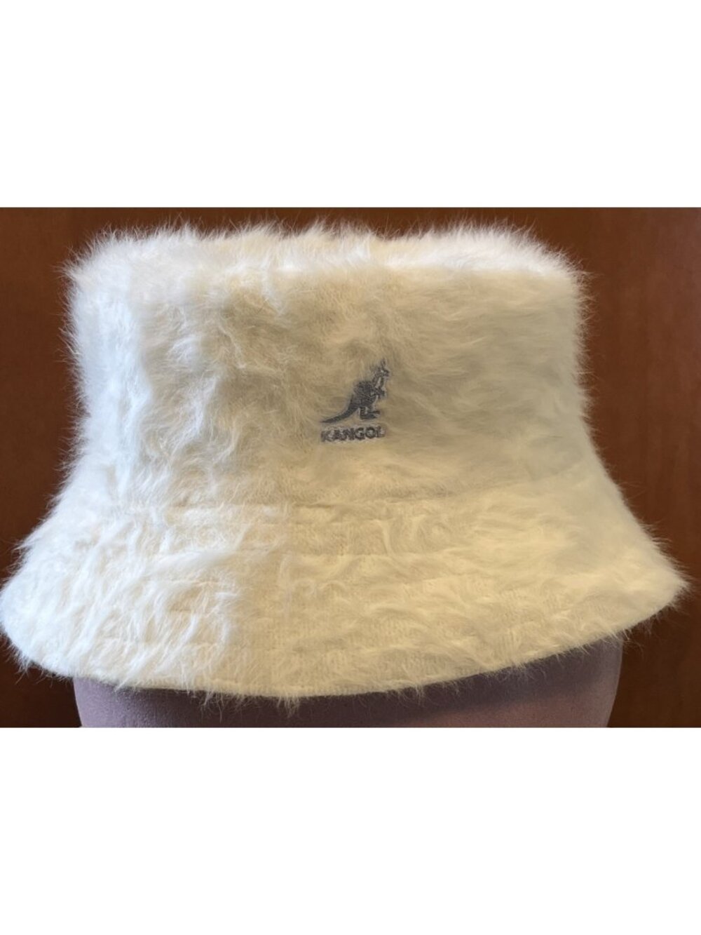 Kangol Bucket Hat Ivory Size L  Angora (rabbit Fur) Blend